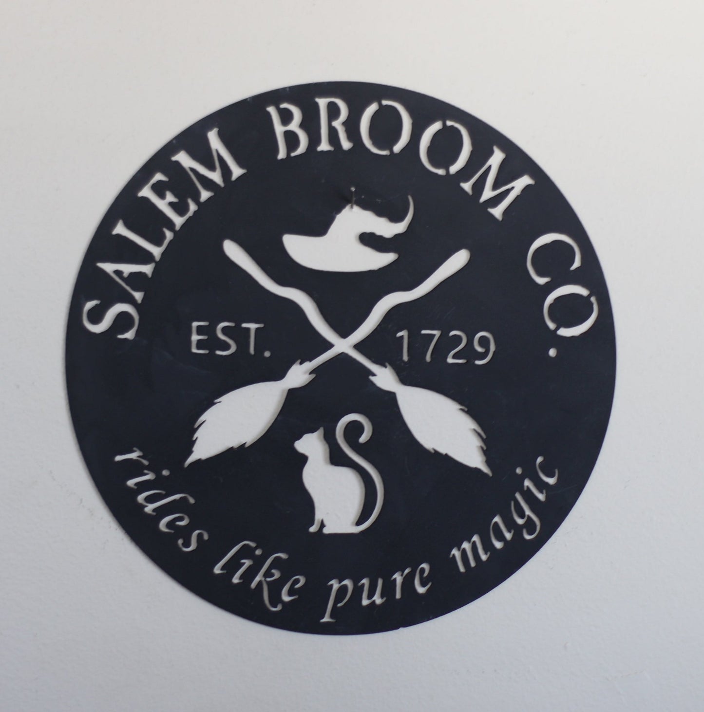 Salem Broom Co Metal Sign Home Decor