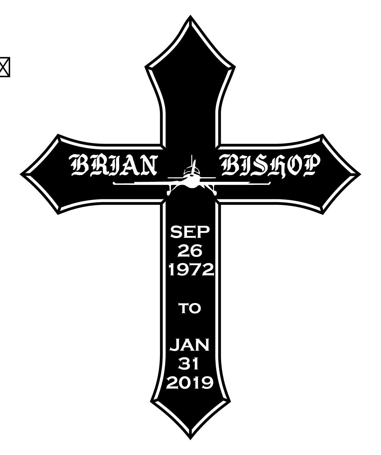 Custom Order Memorial Cross