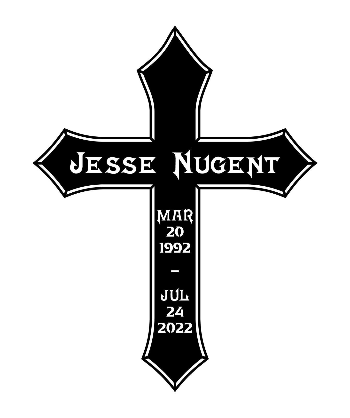 Custom Order Memorial Cross